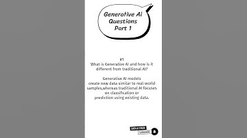 Generative Ai Interview questions Part1#shorts#python#ai #genai#ml #llmops #llms