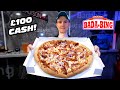 £100 UNDEFEATED &quot;GODFATHER&quot; PIZZA CHALLENGE | 18-INCH PIZZA WITH EXTRA THICK CRUST!!