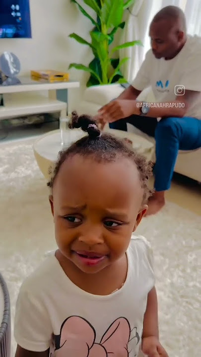 So cute Africanah Rapudo bonding and playing with Her dad and amber ray