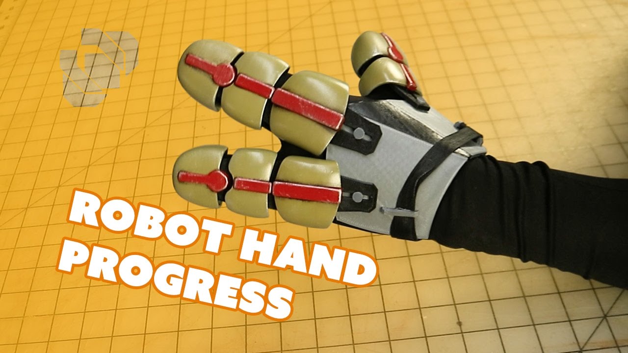 Adding a Robot Shell to My 3D Printed Glove Skeleton