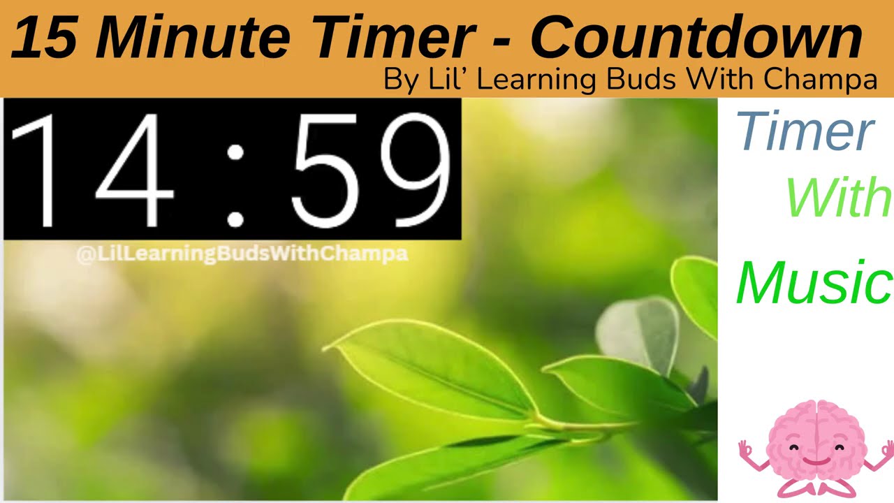 🧘‍♀️🧘‍♂️15-Minute Visual Timer With Meditation Music | Stress Relief, Self Control Music #meditation