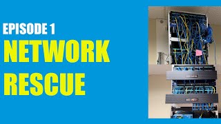 Network Rescue  Small Office Rack Relocated and Beautified