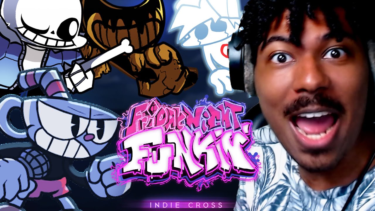 INDIE CROSS IS BACK WITH HARDER MECHANICS| Friday Night Funkin [ VS Indie Cross - Crossed Out Mod ]