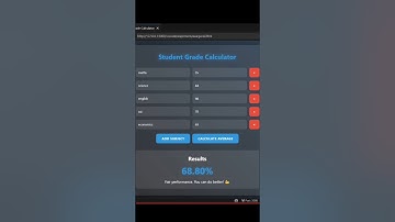 Student Grade Calculator Using HTML, CSS & JavaScript 💻📊 | Code Your Own!