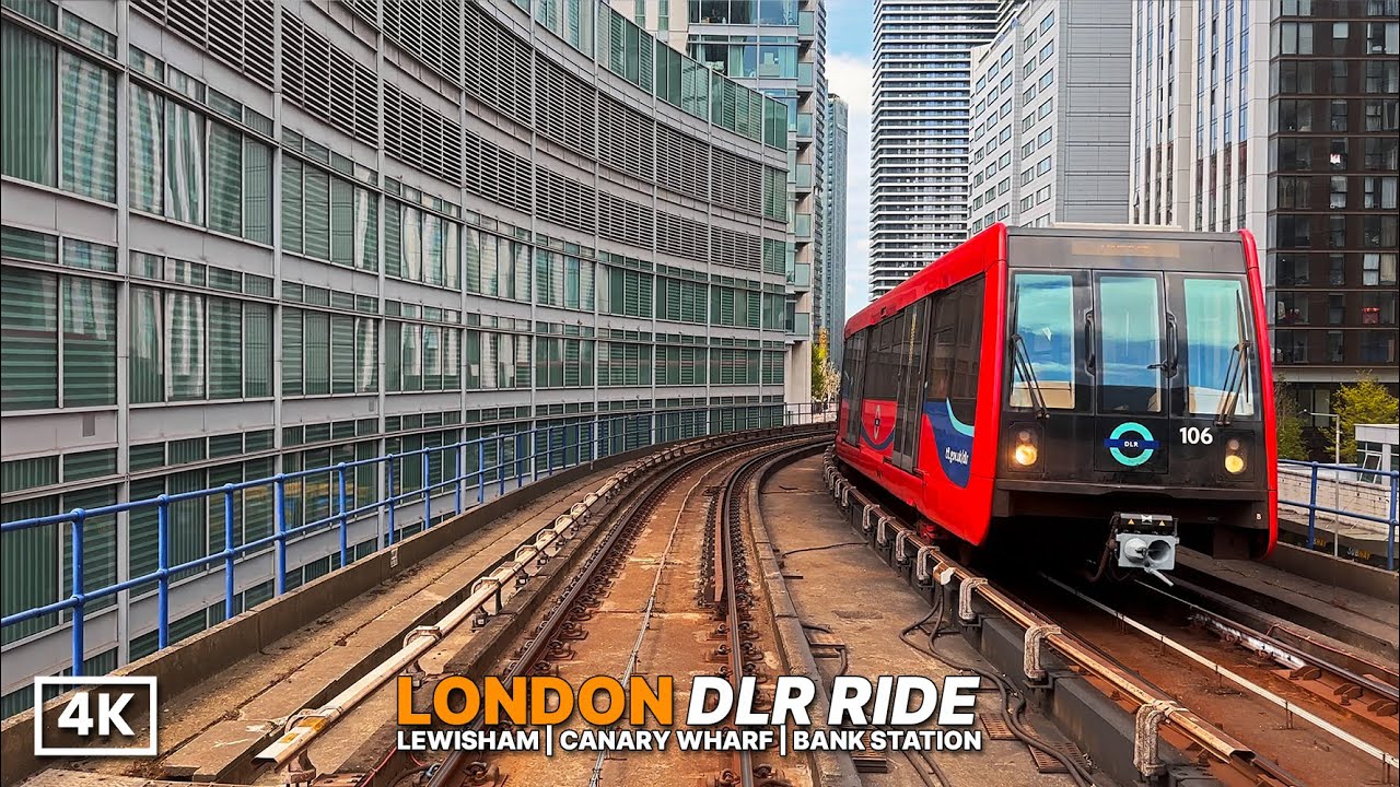 Mesmerising Front Seat DLR Ride 🚇 | Lewisham to Bank Through Canary Wharf on a Sunny London Day