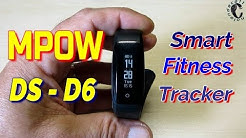 MPOW DS - D6 Smart Fitness Tracker,IP67 Waterproof,Phone Connection