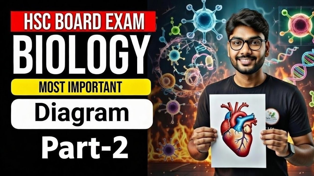 Most Important Diagrams of Biology for HSC | Class 12 Board Exam 2026 ...