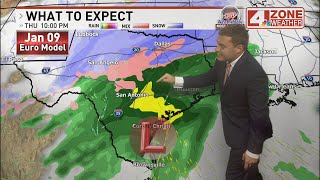 San Antonio braces for a cold week ahead as a winter blast moves into Texas