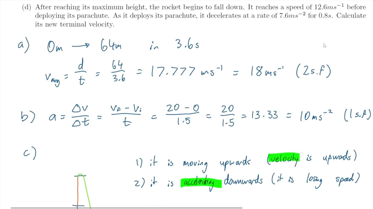 NCEA L2 Mechanics Problem Set 2023   Motion and Mechanics Q1 Video Answer