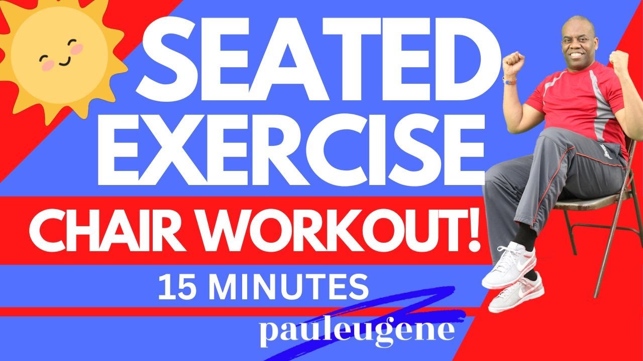 15 Minute Easy Seated Chair Exercise Workout, Beginner & Senior Friendly, No Music