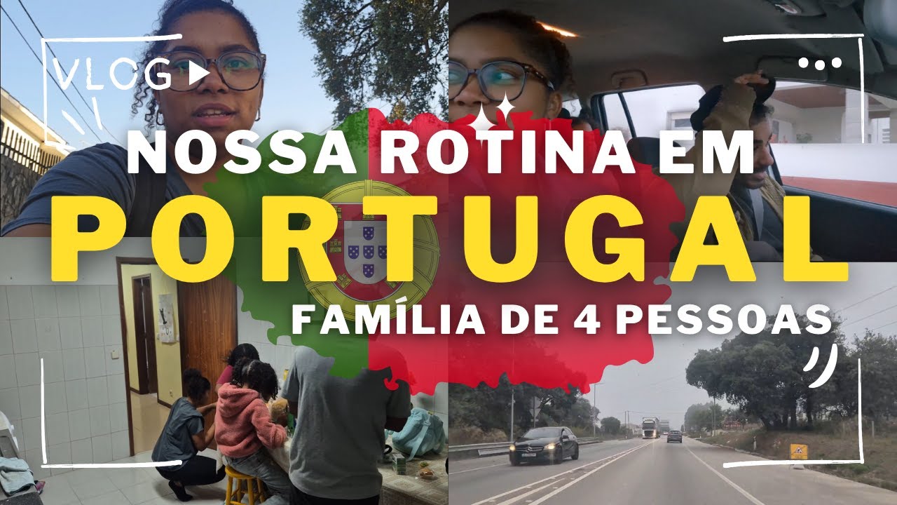 Nossa rotina REAL em Portugal 🇵🇹 | Um dia comum da nossa família brasileira morando fora!