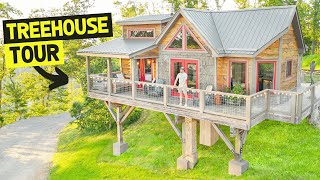RUSTIC CUSTOM-MADE TINY HOME TREEHOUSE w/ Mountain Views (Full Tour)