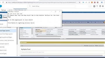 To Remove New Task and New Event Tab in Chatter Lightning Experience