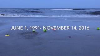 Sasha's Beach memorial