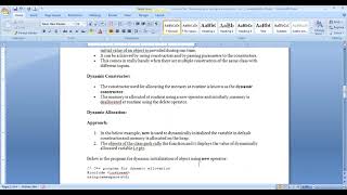 Constructor Overloading & Dynamic initialization of Object in C++