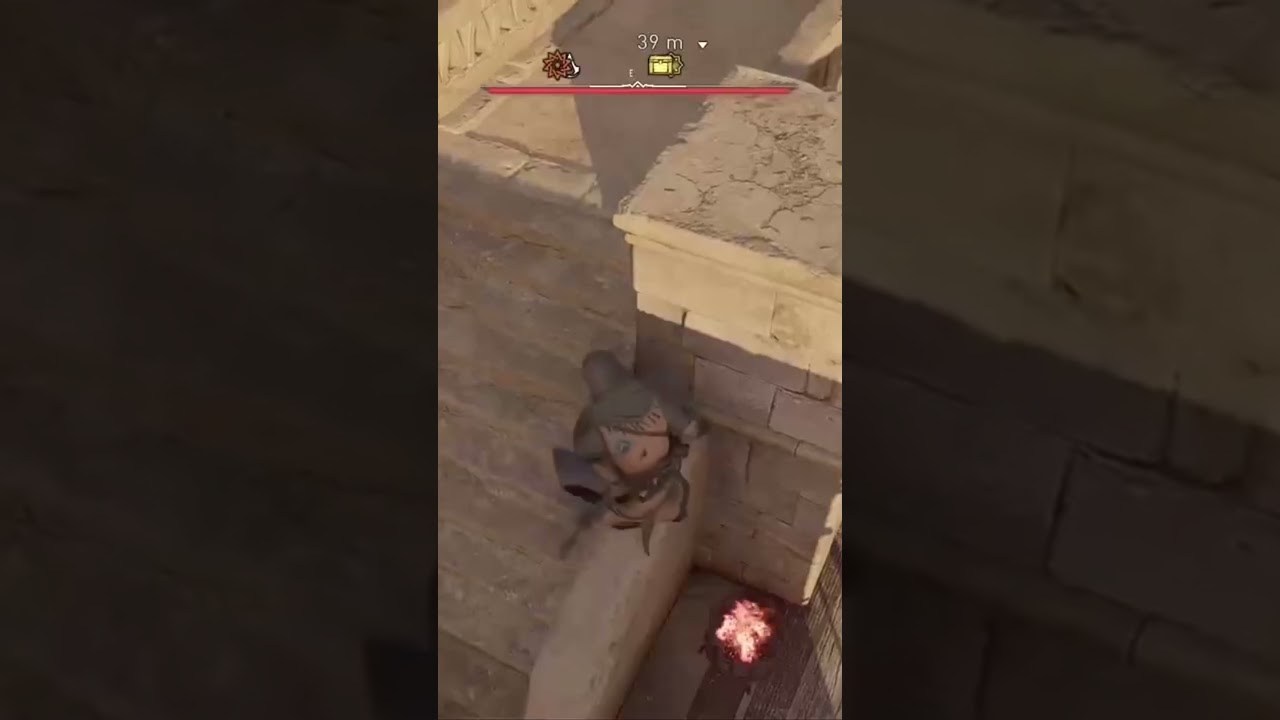 Basim stealth kill from the rooftop 