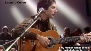 Ballad Of The Absent Mare - Leonard Cohen 1979