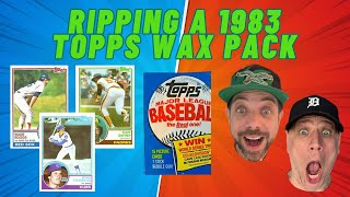 Ripping a 1983 Topps Baseball Wax Pack: Jail Break Wax Pack Rip Battle Episode #8