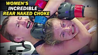 Womens Mma Incredible Rear Naked Choke Submissions