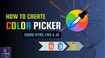 Create Attractive and Beautiful Color Picker Using HTML CSS and JS