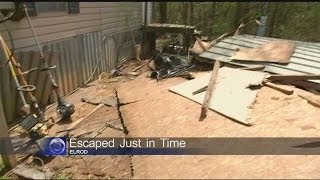Storms damage Tuscaloosa County family's home