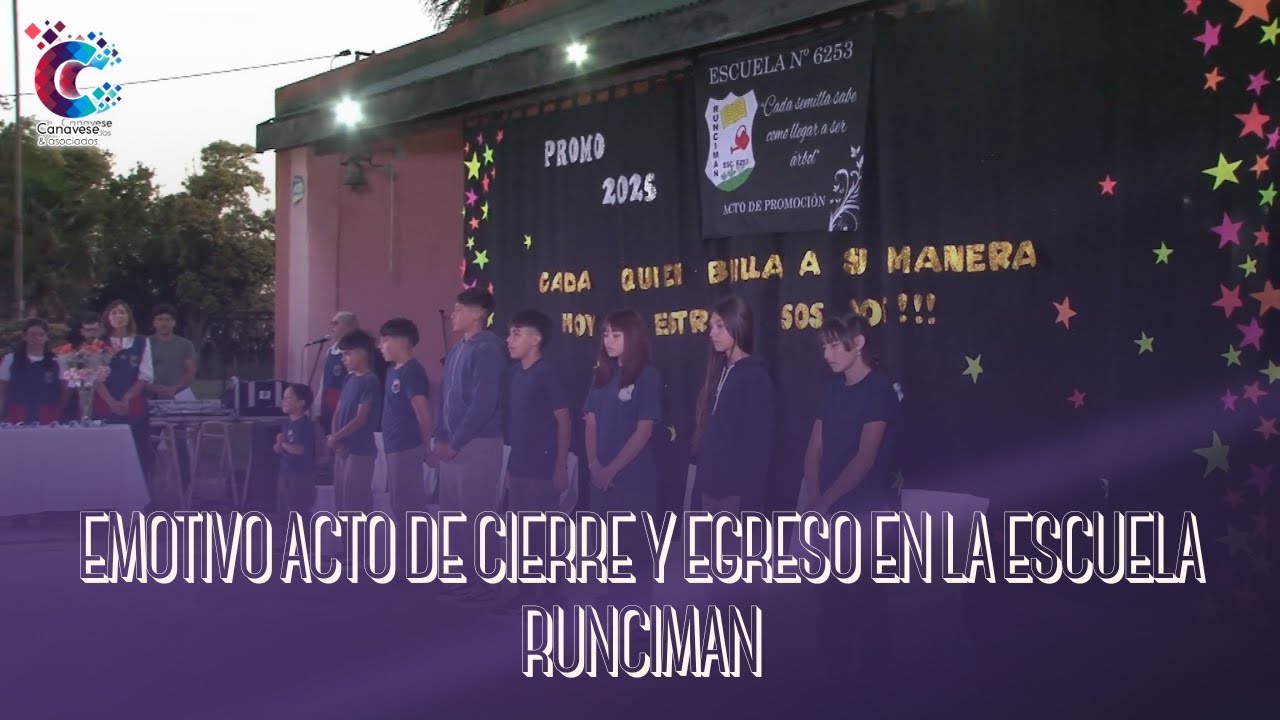 Emotivo acto de cierre y egreso en la Escuela Runciman