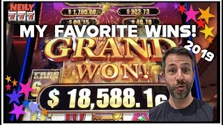 MY FAVORITE BIGGEST WINS AND BEST SLOT MACHINE JACKPOTS FROM 2019! screenshot 4