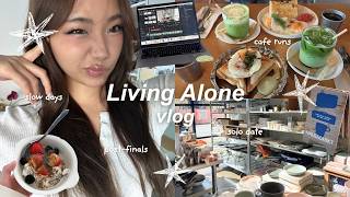 LIVING ALONE vlog ☁️ᯓ★ slow days, café runs, desk tour, solo date, getting back into routine, etc.
