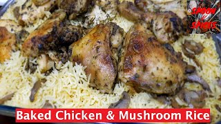 Baked Chicken  & Mushroom  Rice  / R Spoon N Spices