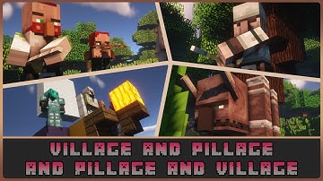 Minecraft - Village and Pillage and Pillage and Village Mod Showcase [1.12.2]