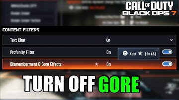 COD BLACK OPS 7 HOW TO TURN OFF Gore  - Call of Duty BO7 Content Filter Guide Profanity Text Filter