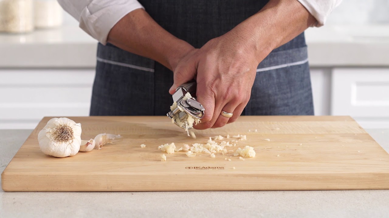 Rosle Garlic Press with Scraper Stainless Steel