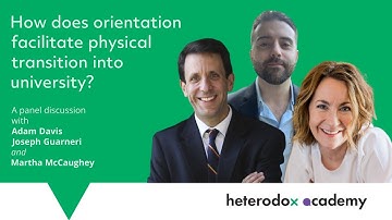 How does orientation facilitate physical transition into university?