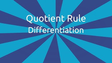 What is Quotient Rule | Differentiation | CA CPT | CS & CMA Foundation | Class 11 | Class 12