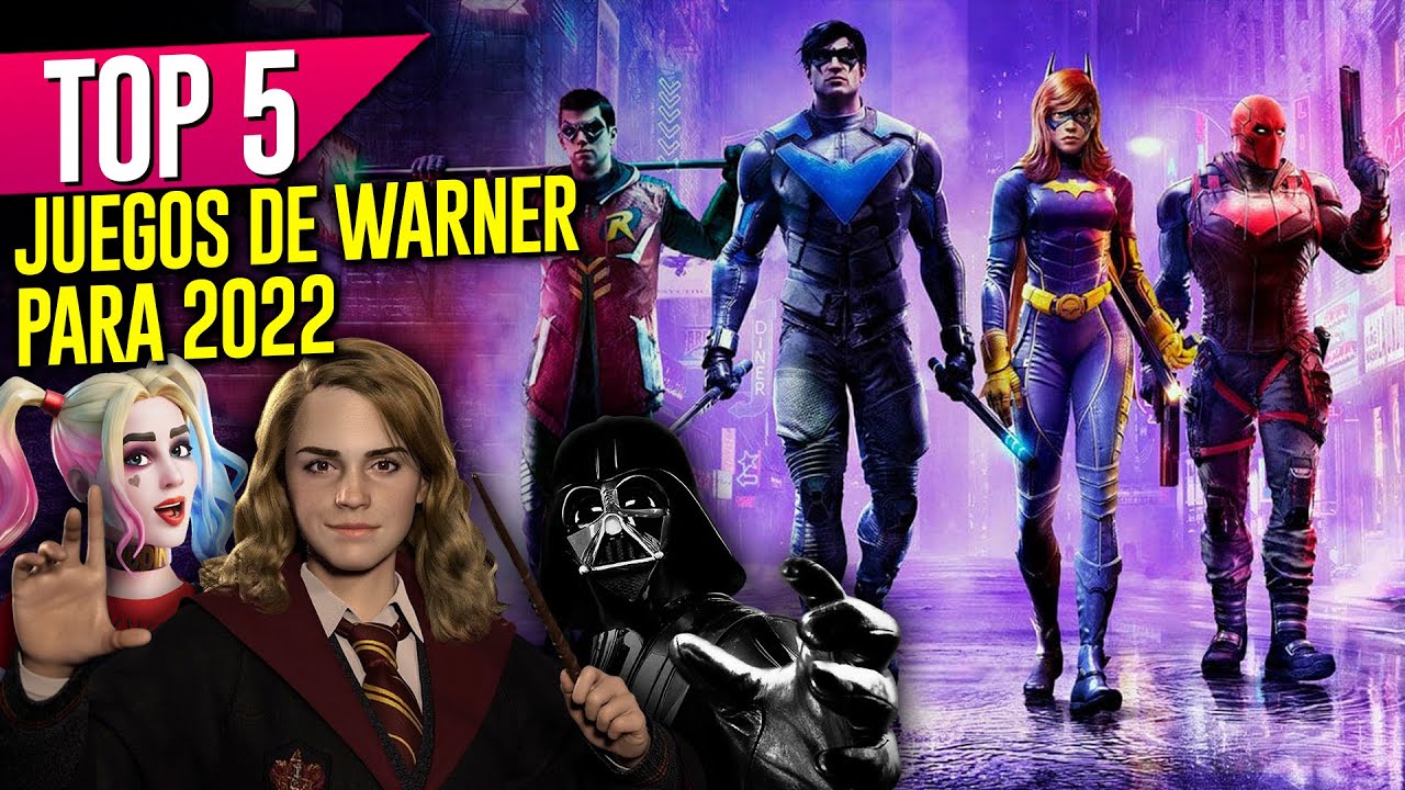 TOP 5 juegos mas esperados de WARNER para 2022 🔥 PS4 PS5 Xbos one Xbox Series Nintendo switch y PC