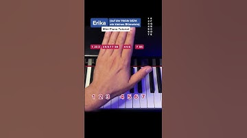 Thumbnail of „ERIKA“ - Mini Piano Tutorial #pianotutorial #learnpiano #easypiano #pianolessons