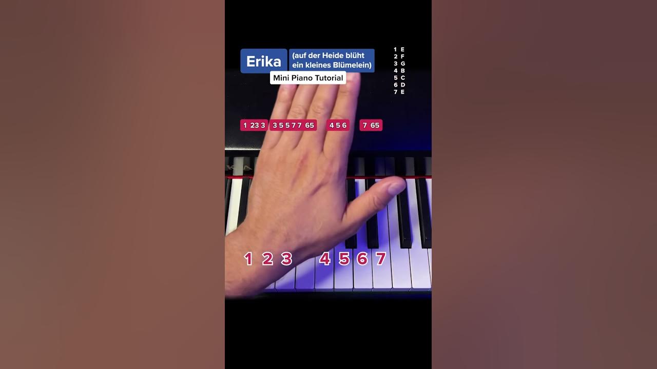 „ERIKA“ - Mini Piano Tutorial #pianotutorial #learnpiano #easypiano #pianolessons „ERIKA“ - Mini Piano Tutorial #pianotutorial #learnpiano #easypiano #pianolessons