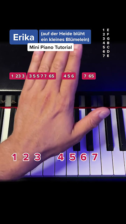 „ERIKA“ - Mini Piano Tutorial #pianotutorial #learnpiano #easypiano #pianolessons