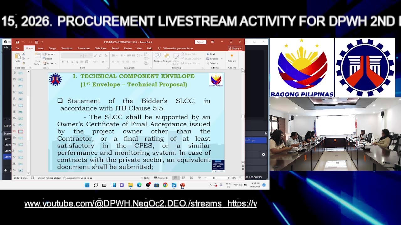 PROCUREMENT LIVESTREAM FOR DPWH 2ND DEO NEG OCC - JANUARY 15, 2025