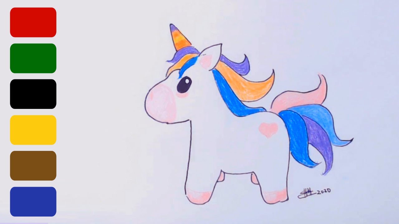 How to Draw a Baby Unicorn Part 5 YouTube