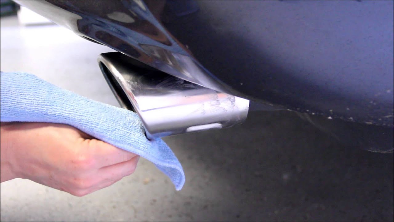 How To Polish Your Exhaust w/ Optimum Metal Polish YouTube