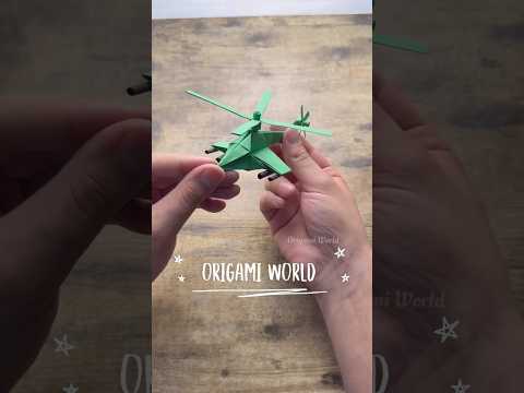 EPIC ORIGAMI HELICOPTER TUTORIAL FROM ORIGAMI WORLD | DIY HELICOPTER FROM PAPER STEP BY STEP EASY