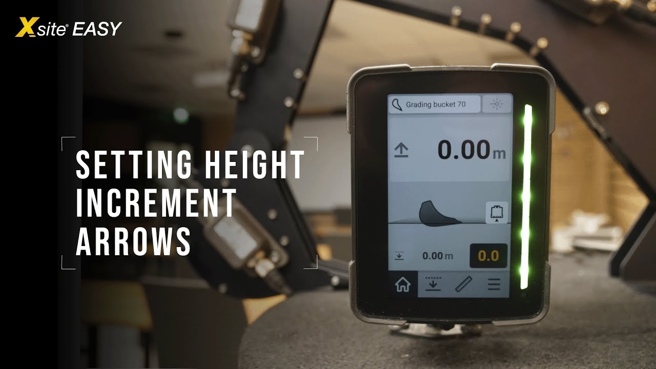How To SET The HEIGHT INCREMENT ARROWS - Xsite EASY | Tutorials - YouTube