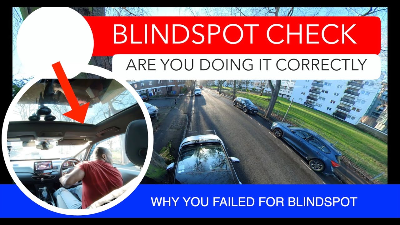 BLIND SPOT CHECK #drivingtestvideo #drivinglesson #blindspot #movingoff