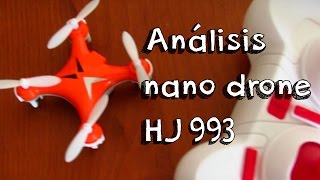 ANALISIS NANO DRONE HJ 993 EN ESPAÑOL: Mini drones baratos sin camara