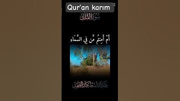 الآية الكريمة { 16 } سورة ـ الملك ـ أَأَمِنتُم مَّن فِي السَّمَاءِ #القرآن