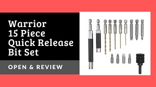 Warrior quick release bit set 15 pc