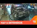 Persecución termina con violenta colisión