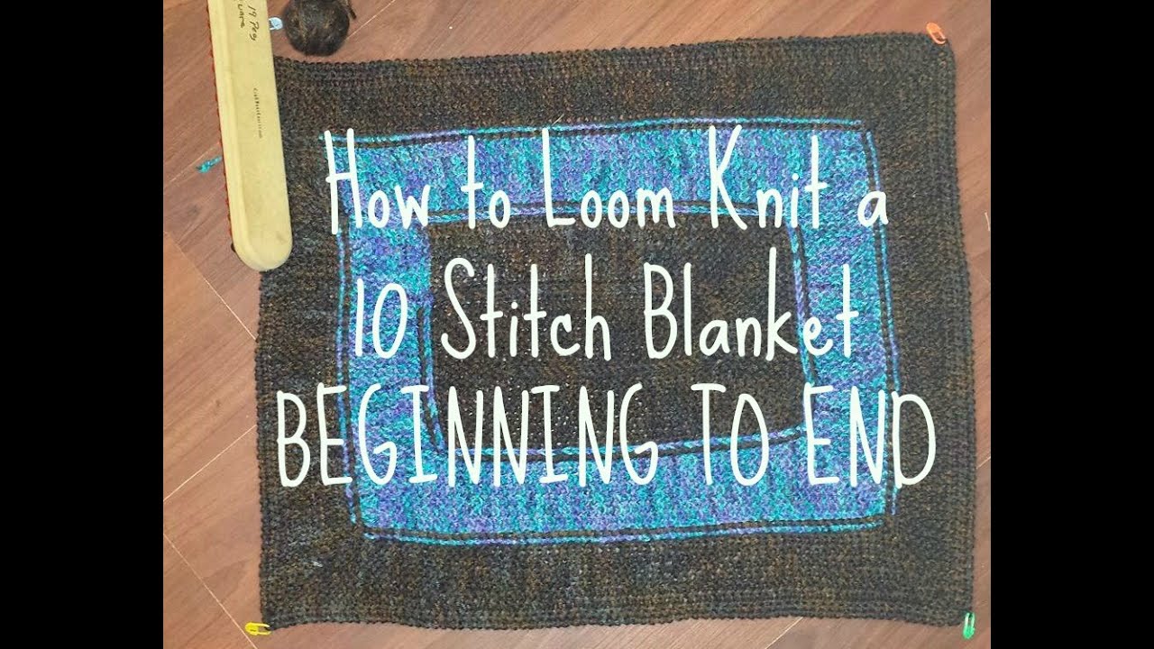 How To Loom Knit a Blanket Or Afghan In a Cable Knit Pattern 