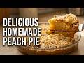 The Perfect Peach Pie – Flaky Crust, Sweet Filling, Buttery Crumble